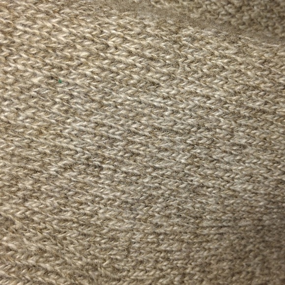 Eddie Bauer Wool Blend Knit Men's Sweater Tan/Grey/Olive XL - Picture 6 of 7